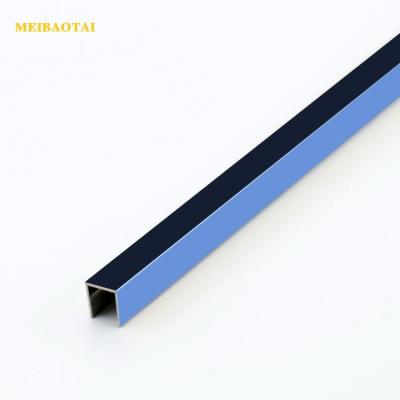 China 10FT van de de Versieringsdecoratie van de Roestvrij staaltegel de Vormu6 U8 Blauwe Zwarte Gouden Zilveren Kleur van U Te koop