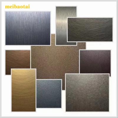 China Sustainable Cold Rolled Stainless Steel Plate NO.4 Hairline Color for sale