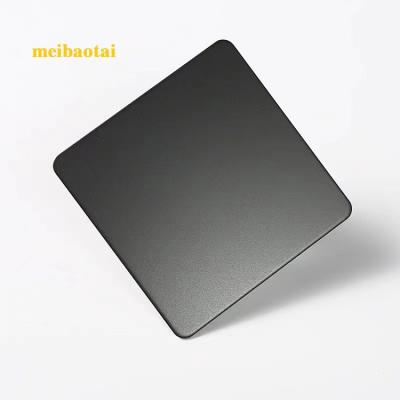 China Black color Standard Bead Blasted stainless steel color sheet decoaration plate for sale