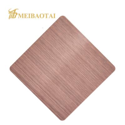 China Antifingerprint Stainless Steel Sheet Hairline Finish PVD Coated for sale