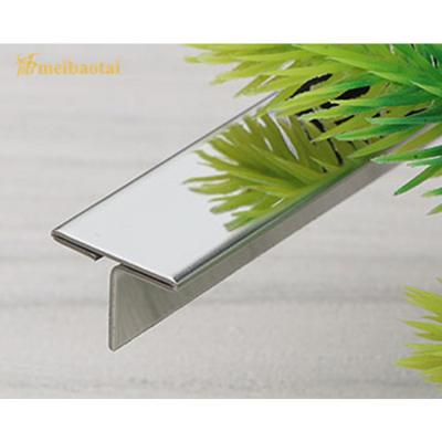 China T Slot Decorative Stainless Steel Tile Trim 304 PVD Color Mirror Finish for sale