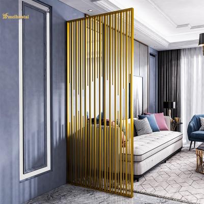 China Modern 201 Stainless Steel Room Divider Cuboid Shape 30mm Thickness for sale