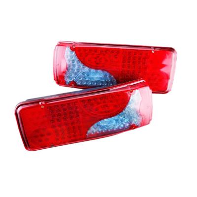 China As Picture 2pcs 24V LED Tail Light Rear Brake Light Signal Lamp For Lorry Trailer Truck for sale