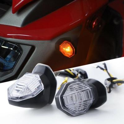 China 2pcs Mini Universal Motorcycle LED Turn Signal Lights Amber Blinker Light Lighting Tail Lamp 320316 for sale