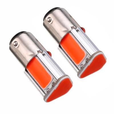 China High Bright Long Life Auto Car Tail Stop Brake Light 2pcs 1157 BAY15D COB LED Low Consumption Turn Signal Red Bulb Lamp#263359 263359 for sale