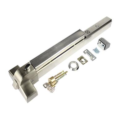 China Easy Installation Single Push Bar Lock for Fire Door Escape Lock Panic Push Rod Exit Device Lock with 304 Stainless Steel for sale