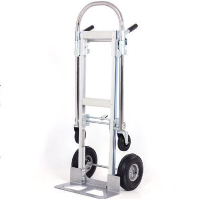 China Handcart 2 in 1 Aluminum Hand Cart 3 in 1 Convertible Aluminum Hand Truck for sale