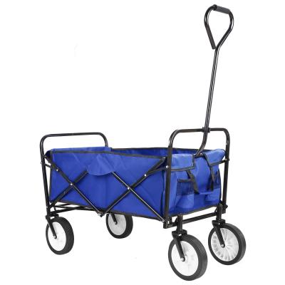 China Outdoor Heavy Duty Foldable Handcart High Capacity Beach Garden Fishing Camping Camping Shopping Cart for sale