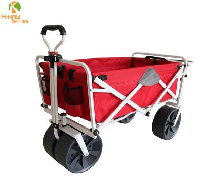 China Outdoor Handcart Camping Garden Tool Carts 600D Waterproof Oxford Cloth Supermarket Folding Shopping Cart for sale