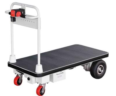 China High Quality 24V Power Trolley 24V Electric Power Truck Easy Logistic Widely Used Top Quality Drive Trolley 400Kg Platform Trolley for sale