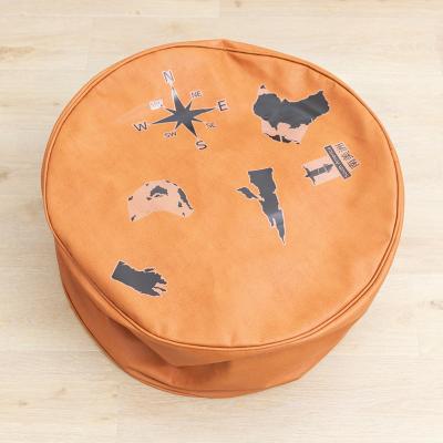 China Outdoor and indoor leather vegan kids play mat bean bag chairs wholesale for adult children for sale