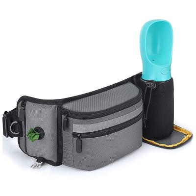 China Wholesale Viable Travel Waist Belt Training Fanny Pack Bag Dog Treat Pouch Built In Waterproof Poop Bag Dog Treat Bag Training Pouch for sale