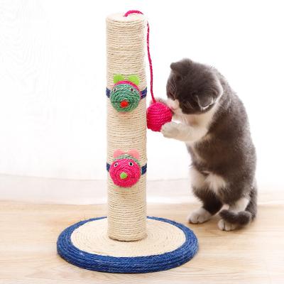 China Sustainable Cat Tree With Scratching Posts Covered With Sisal And Cat Hammock Cat Climbing Frame Elevated for sale