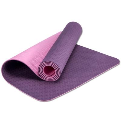 China Eco-Friendly Ningbo Virson Custom Printing Double Layers Tape Yoga Mat for sale