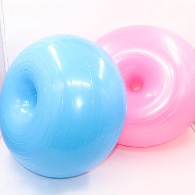 China yoga & Best Selling Sport Accessories 50cm Donut Thickened Yoga Balance Yoga Balance Inflatable Ball Fitness Pilate Ball Explosion Proof Fitness Ball for sale