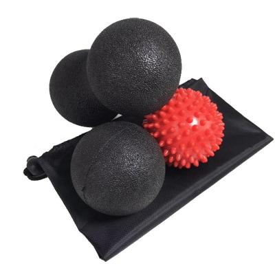 China High Density 3 In 1 Physical Yoga Muscle Releax Massager Ball Set For Threapy Back Pain for sale