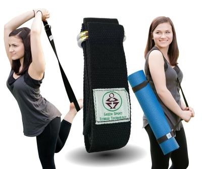 China Lightweight Virson Organic Material Yoga Strap , Easy Carry Yoga Band for sale