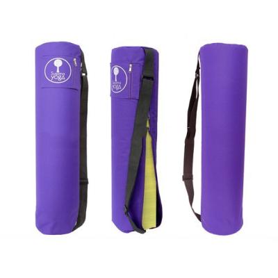 China Waterproof Printing Cotton Eco Sling Yoga Mat Carry Bag With Adjustable Strap for sale