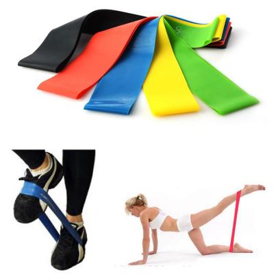 China Bodybiulding 5 Tiers Latex Yoga Loop Bands Set Indoor Outdoor Pilates Sport Training Workout Resistance Bands for sale