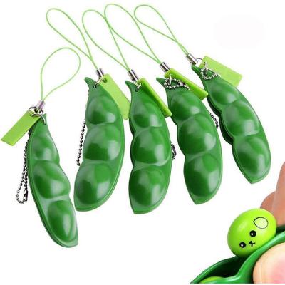 China Release Pressure Anytime 2021 Anytime 2021 Busty Person Peanut Squeeze Peanut Peanut Squeeze Pea Peanut Snap Pea Keychain Toy /keychain hot /pea pod for sale