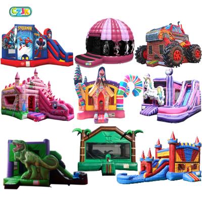 China Funny Educational Toy Cheap Inflatable Inflatable Kid Play Bounce Fantasy Wet Dry Nervous Round House Bouncy Castle On Sale Kids for sale