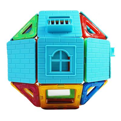 China Selling Above Eco-friendly Material BH Guaranteed Quality Plastic Toys Magnetic Building Block Tiles Toys Sets 100pcs for sale