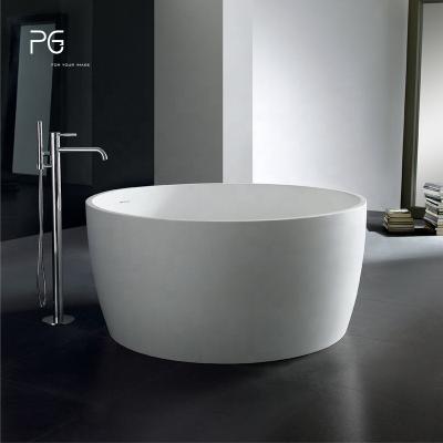 China White Eco-friendly CUPC Approved PAGE Caststone Artificial Stone Around Bathroom Bathtub Luxury Hotel Free Standing Soaking Tubs for sale