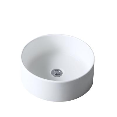 China Eco-Friendly Modern Caststone PG Solid Surface White Round Kitchen And Bathroom Vanity Countertops With Sinks for sale