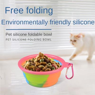 China Customizable Travel Camouflage Pet Bowl Folding Pet Bowl Silicone Portable Dog Bowl Silicone Dog Bowl Pet Supplies for sale