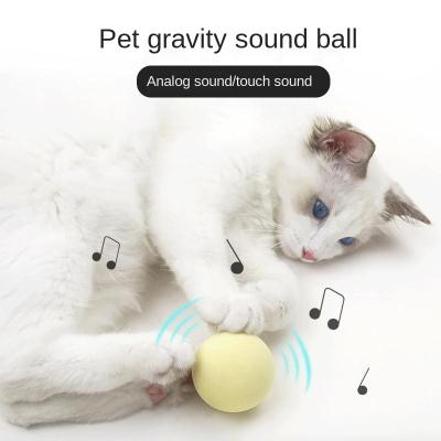 China EVA Amazon Pet Toy Gravity Calls Ball Cats Relieving Stuffy Catnip Ball Wholesale for sale