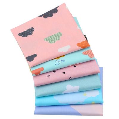 China breathable & Cloud Print Twill Cotton Patchwork Fabric DIY Eco - Friendly Baby Sewing for sale