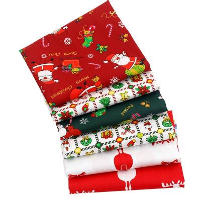 China breathable & Red Color Decoration Christmas Eco-friendly Cotton Fabric Printed Fabric For Patchwork Sewing DIY Handmade Sewing Quilting for sale