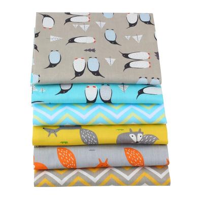 China breathable & DIY Handmade Quilting Sewing Textile Material Cartoon Twill Cotton Fabric Eco-friendly Patchwork Animal Fabric for sale