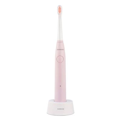 China Inductive Charging By DC 5V Charger Base Factory Wholesale OEM Pink Adult Electric Toothbrush Sonic Toothbrush (USB Connector) for sale