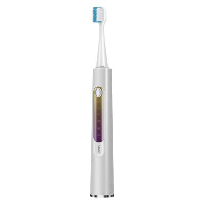 China Used for 60 days as fully charged by 4-7 hours. Wireless rechargeable white smart H8 electric toothbrush for adult use for sale