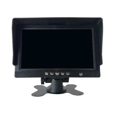 China 7 Inch RGB Quad View Show HD 1080P Monitor with DVR Recording for Truck Trailer Heavy Box for sale