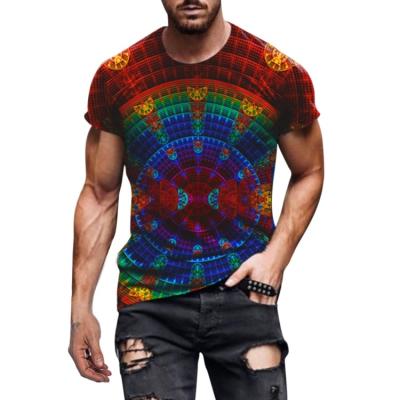 China Summer anti-shrink streetwear plus size solid color t-shirt abstract pocket activewear fitted men t-shirt for sale