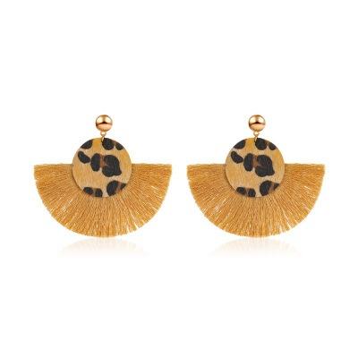 China New BOHEMIA Fashion Leopard Everyday Classic Bohemia Tassels Earrings For Women With Special Design for sale