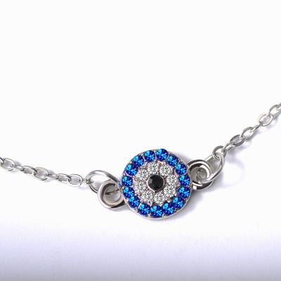 China New Trendy Fashion Evil Eye Anklet Chain Diamond Blue Eye Anklet Demon Demon's Eye Anklet For Women for sale