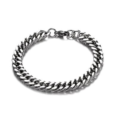 China Trendy Popular Fashion Stainless Steel Stainless Steel Chain Bracelet For Men for sale