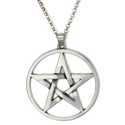 China TRENDY Star Necklace Pentagon Necklaces Stainless Steel Necklace For Women Men for sale