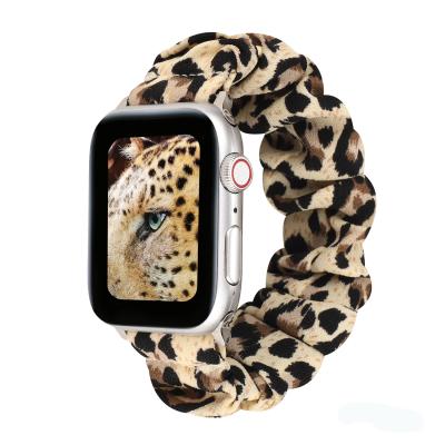 China Fabric Fashion Hair Band Print Pattern Watch Band For Apple Watch 38/40/42/44 mm for sale