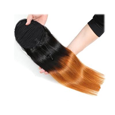 China Exotic Ombre Hair Drawstring Ponytail Hair Extensions Wigs for sale