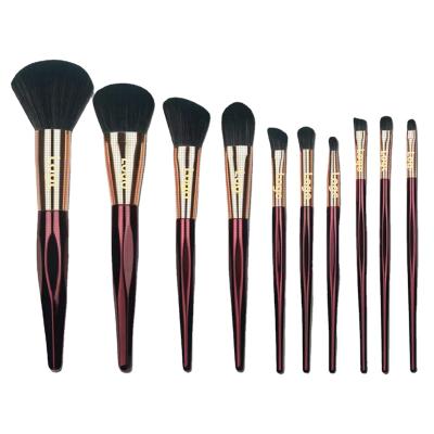 China Luxury High-end Label Fan Brush 15pcs Tool Custom Makeup Brush Set for sale