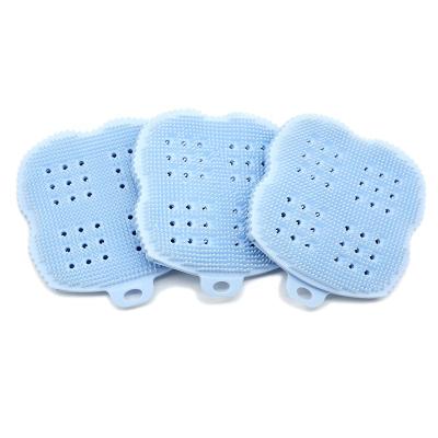 China Odor Eliminating / Dehumidifying Exfoliating Bath Gloves, Soft Silicone Shower Spa Brush, SPA Massage Silicone Body Scrubber for sale