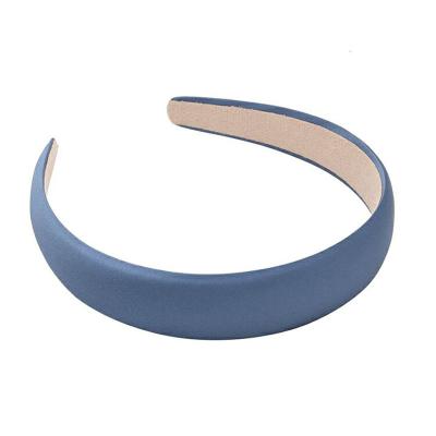 China Korea Dongdaemun temperament solid color hair band Central Institute of Statistics fabric soft French simple silk face sponge headband for sale