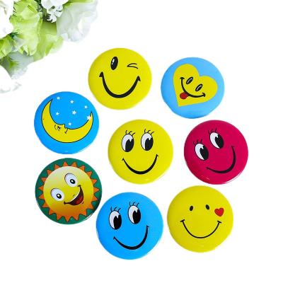 China environmental transparent acrylic materials 3D tin button badge cheap printed epoxy domed pin badge for sale