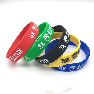 China Customizable high quality wristband silicone wristband new product fashion printed transparent silicon for sale