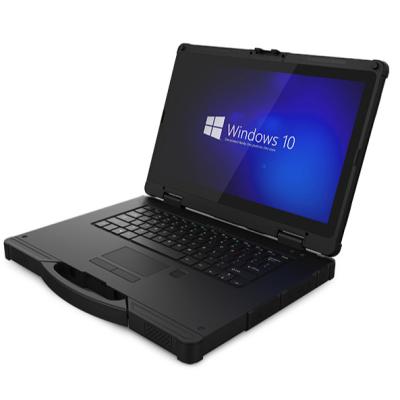 China Fingerprint Recognition 14 Inch Core i5 Fully Rugged Laptop for sale