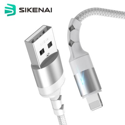 China Sikenai 5A Auto Power Off MP3/MP4 Player USB Data Cable For iPhone 11 XS XR Fast Charging Cable for sale